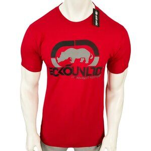 NWT ECKO UNLTD. AUTHENTIC MEN'S RED CREW NECK SHORT SLEEVE T-SHIRT SIZE M